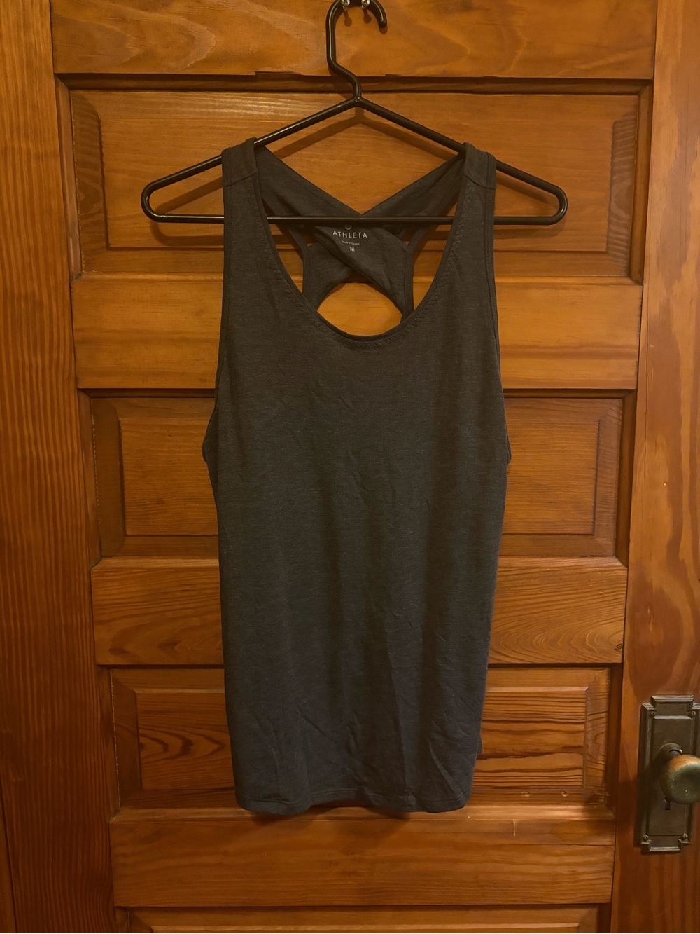 Athleta Women's Black Racerback Tank Top size women’s M activewear NWOT